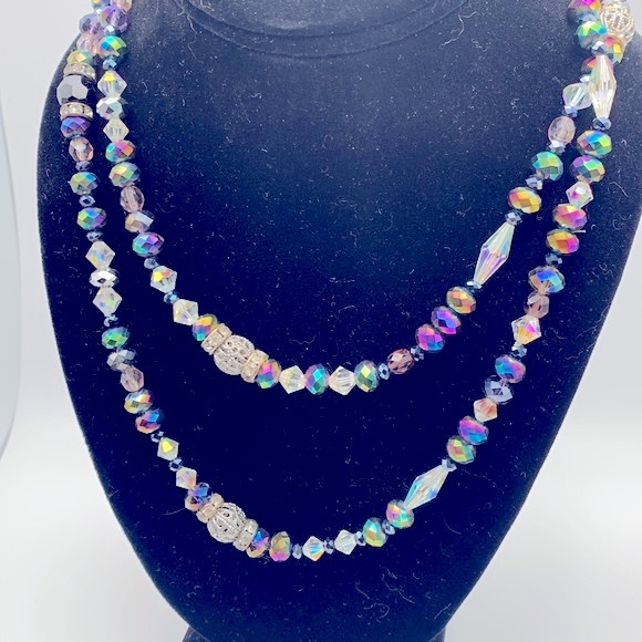 💝Vintage JABLONEX Czech Crystal Necklace - Picture 3 of 4